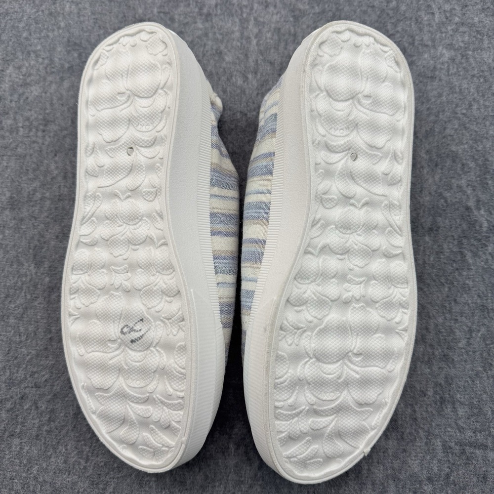 Roxy Summer Sky Canvas Sneaker Ivory/blue Stripe Women 7 Skater Girl Sporty NWOT - Picture 8 of 8